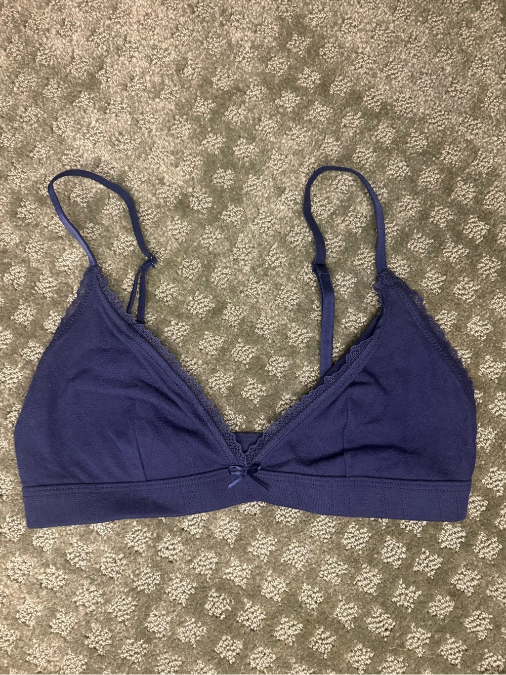 wild fable navy blue Lace-Trim Wireless Bralette